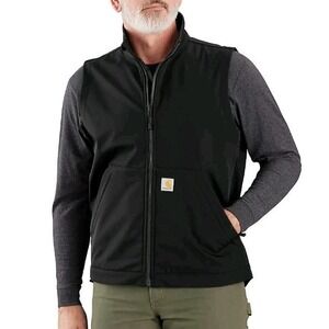 Carhartt  Rain Defender Zip Up Relaxed Fit Vest Workwear Men's XL Black Vest NWT